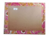 an image of a picture frame with a flower pattern on it