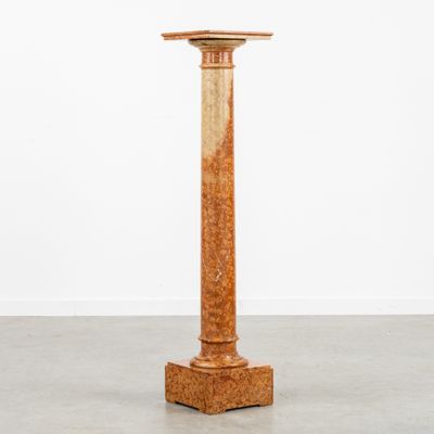 Console ou piédestal en marbre avec plate-forme tournante, 1…