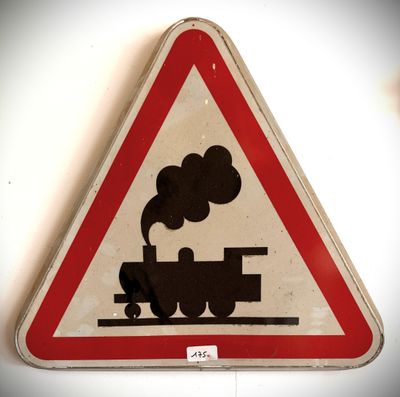 un panneau sur lequel figure l'image d'un train