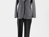 une photo d'un costume et d'un pantalon sur un mannequin