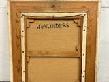 an old wooden picture frame with a sign that says acwliners