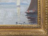 a picture of a painting of a sailboat in the water
