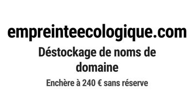 Nom de domaine empreinteecologique.