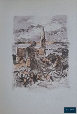 a picture of a painting on the wall of a building