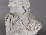 an image of a bust of a man wearing a suit and tie