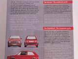 the back cover of a book with a picture of a volkswagen golf gt1