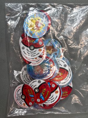 a lot of buttons in a bag on the table