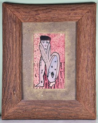 Gaston CHAISSAC (1910-1964) Personnage emmitouflé, 1943. Gou…