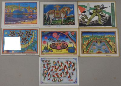 a lot of pictures on the wall of a room