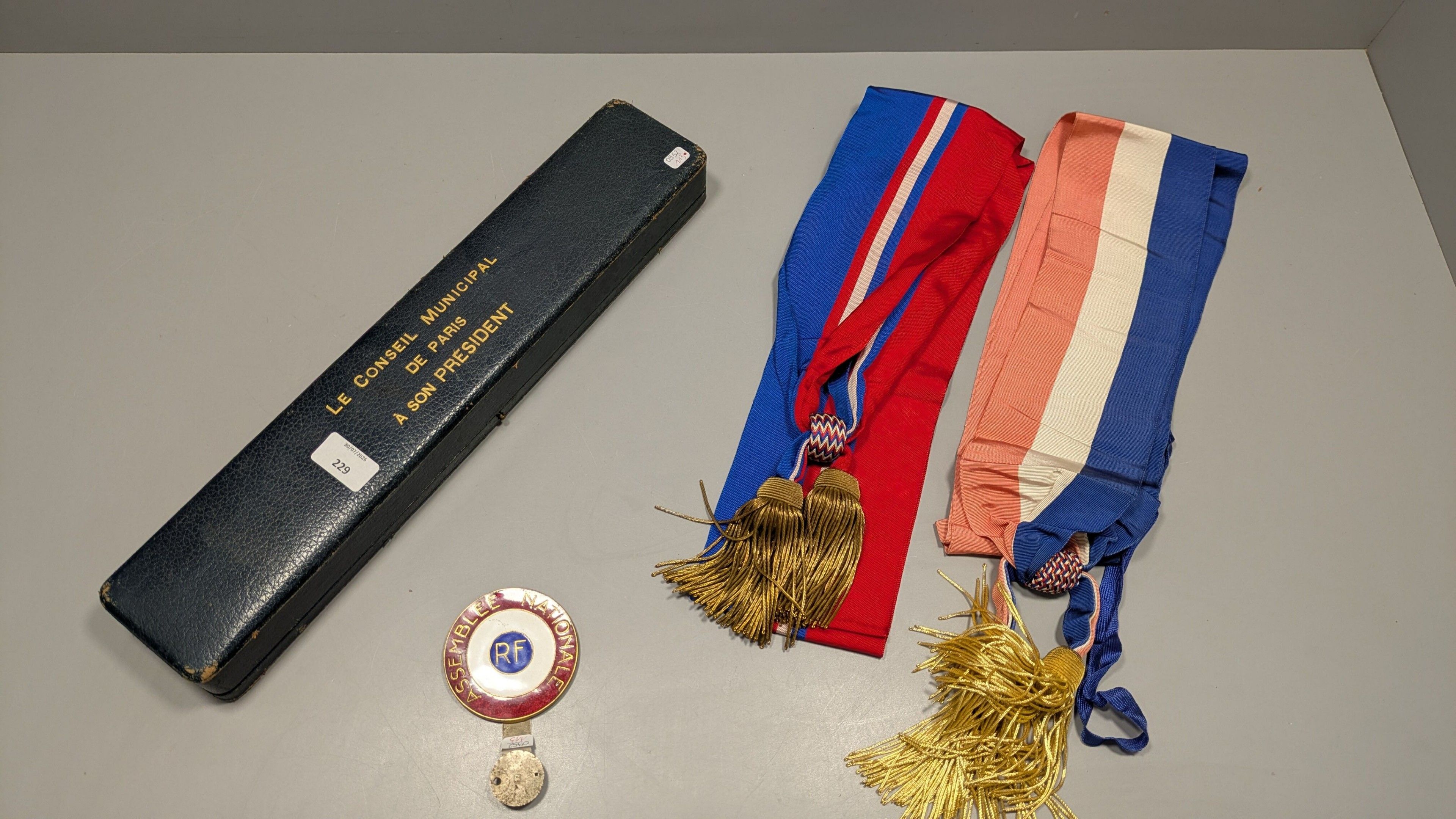 Bâton présidentiel du conseil municipal de Paris Raymond LAURENT 1936-1937
