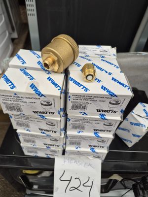 Lot de 8 Débitmètre Wattflow en laiton, filetage mâle G 1"1/…