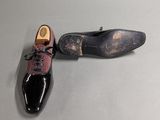 a pair of shoes that are sitting on a table