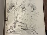 un livre sur lequel figure le dessin d'un homme et d'une femme