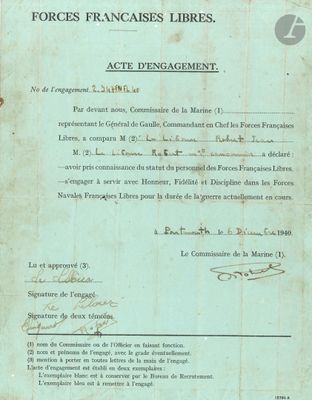 document militaire français comportant un texte en français et la photo d'un soldat