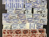 a picture of a collection of stamps and stamps on display