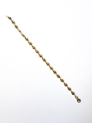 BRACELET en or 750‰ à maille grain de café.