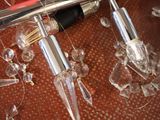 a pen that is laying on top of a glass table