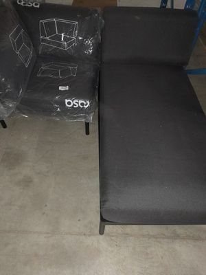 1 Salon DE Jardin "Casa" EN Tissus Noir