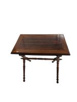 Table d'appoint pliante en bois naturel et placage de paliss… (photo 3)