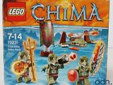 La boîte du set Lego Chima est ouverte et prête à l'emploi.
