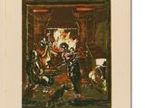 an image of a painting of a man and a woman in a fireplace