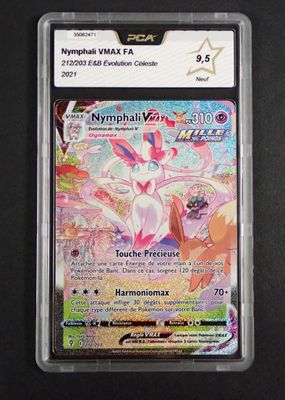 a close up of a card in a plastic case on a table