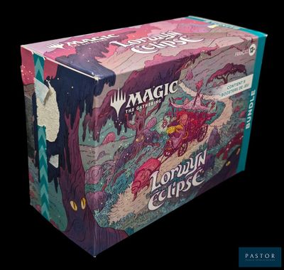 On voit ici la boîte du jeu de cartes « Magic : The Gathering ».