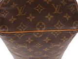 louis vuitton brown monogram canvas and leather shoulder bag