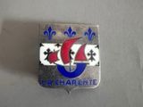 an image of a lapel pin with the name charente on it