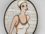 la photo d'une photo représentant une femme portant un chapeau