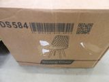 a cardboard box with a picture of a chair on it