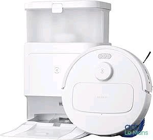 an image of a robot vacuum cleaner and a paper dispenser