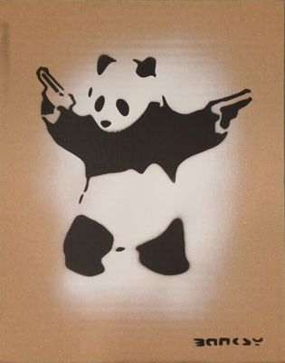 BANKSY (né 1974) d'après, "Panda with gun" - Photo 1