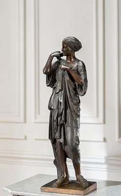 BARBEDIENNE Fondeur. Grand bronze d'après PRAXITELE (-395/ -…