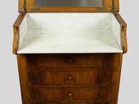 Commode de toilette en bois de placage ouvrant par un abatta… (photo 2)