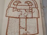 a drawing of a man with a crown on his head