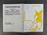 a book with a drawing of a woman on it