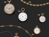 une image représentant une collection de montres et de colliers sur fond noir
