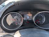 a close up of a car dashboard with a speedometer and gauges