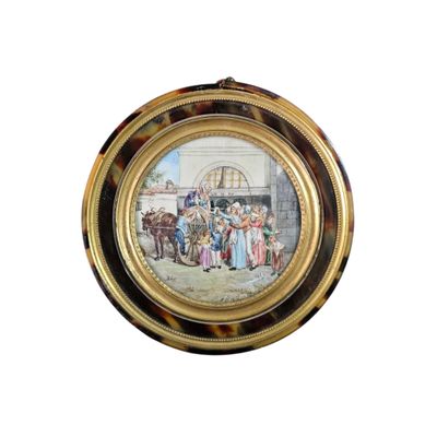 a picture of a picture of people on a plate