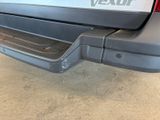 a close up of the rear bumper of a truck