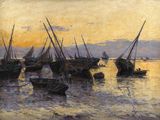 many boats that are sitting in the water