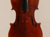 an old violin with a black bow on a white background