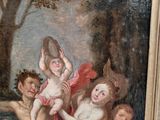 a picture of a painting of a group of children