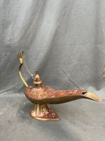 Grande lampe à huile orientale en bronze ou laiton émaillé à… (photo 2)