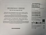 the back of an apple ipad 12gb, with a barcode on it