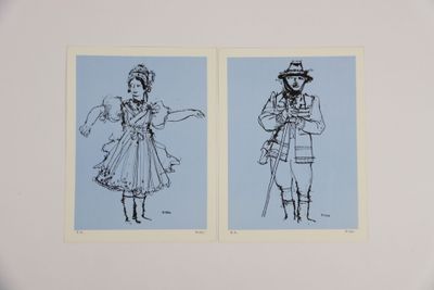 Réunion de deux lithographies : - Jean EVEN (1910-1986) "La …