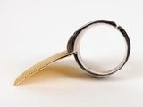 a silver ring with a gold leaf inside of it