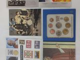 a picture of a collection of coins on a table