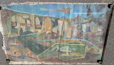 une photo d'une peinture sur la façade d'un immeuble
